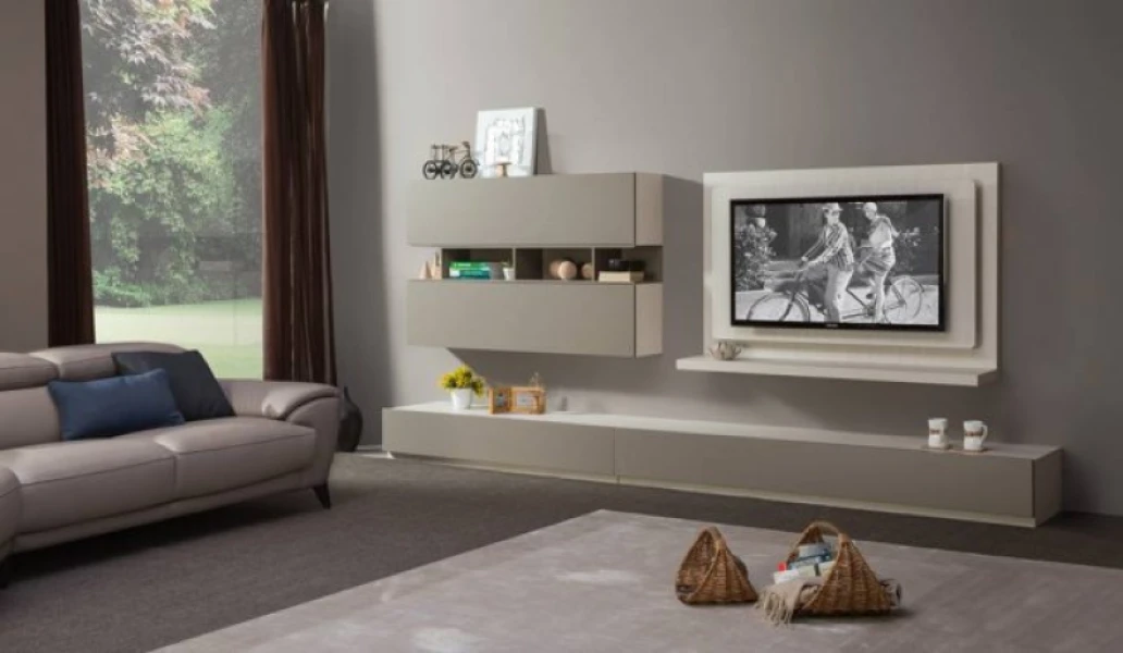 TV ÜNİTESİ VE KİTAPLIK